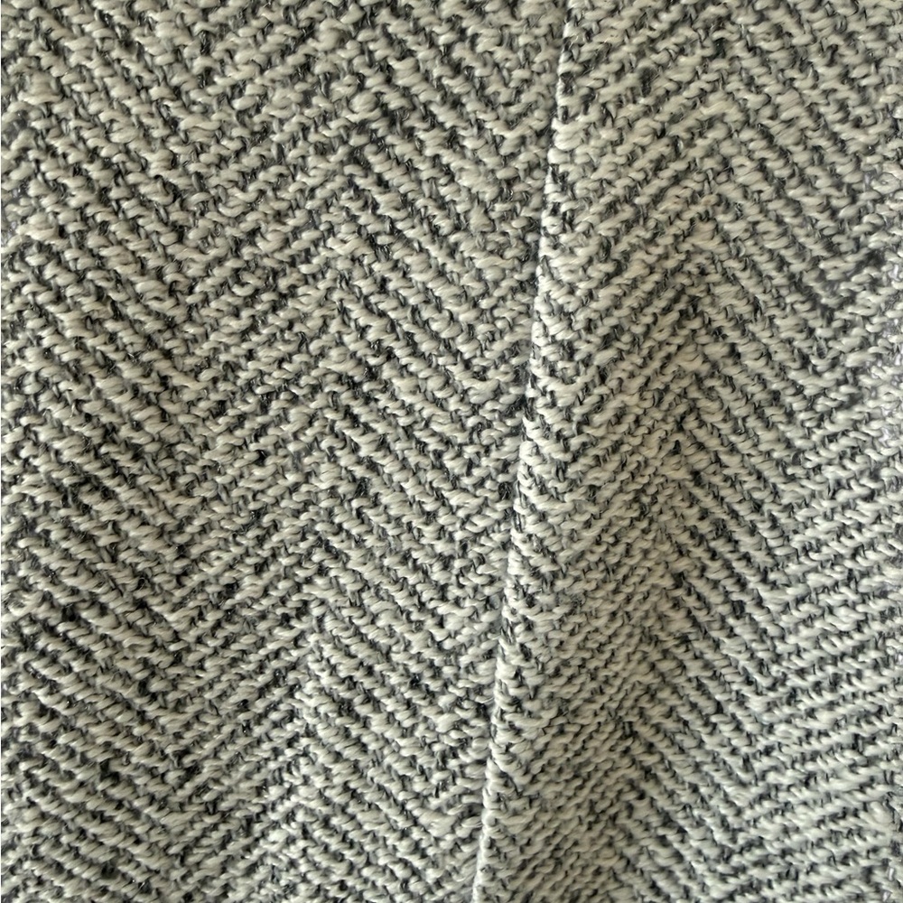 Vici Herringbone Blazer Coat Women’s M Grey Tweed Belted Jacket Chic Workwear - Picture 7 of 7